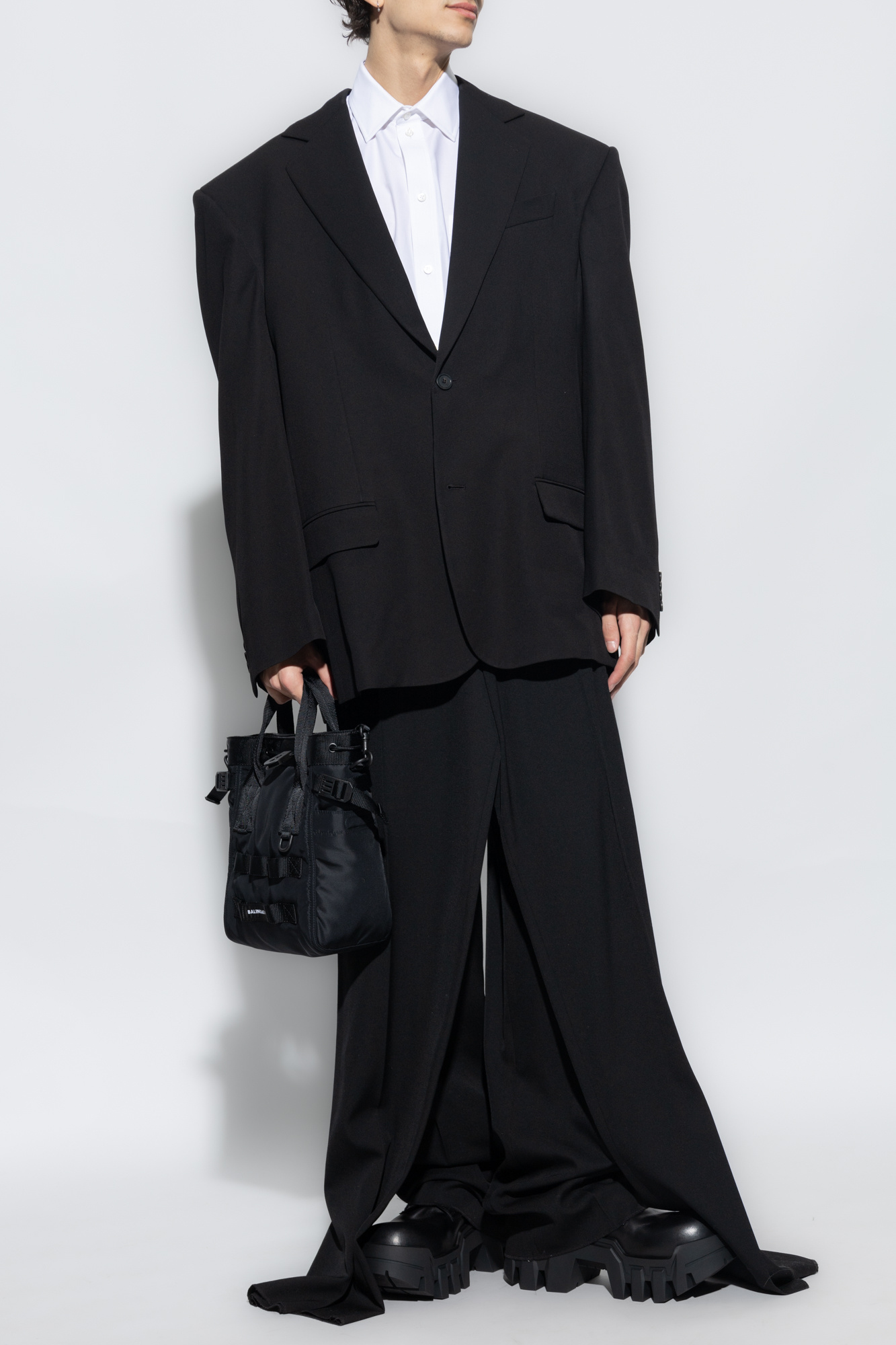 VIP【関税送料無料】希少 BALENCIAGA BLACK COTTON BLAZER Balenciaga Men's Blazer, Size 44 FR